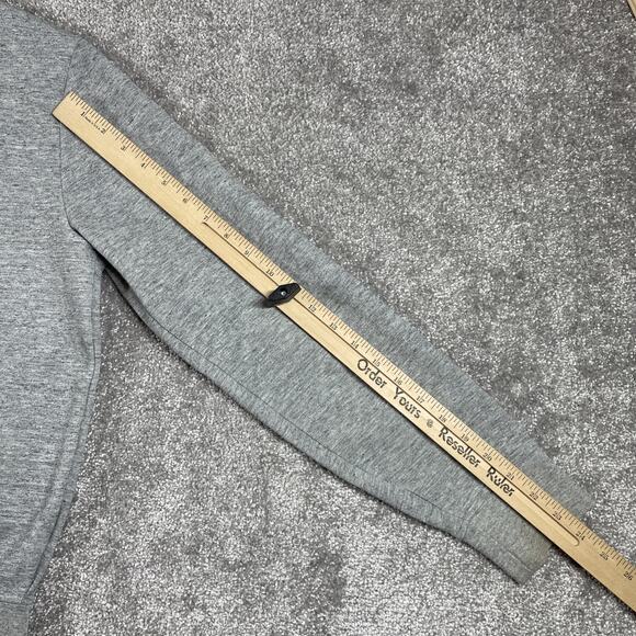 Polo Ralph Lauren Bomber Jacket Mens Medium Zip Up Sweatshirt Stretch Gray - Picture 15 of 16